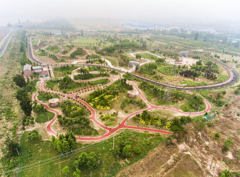 1.工程航拍-大沙河森林公园航拍全景图